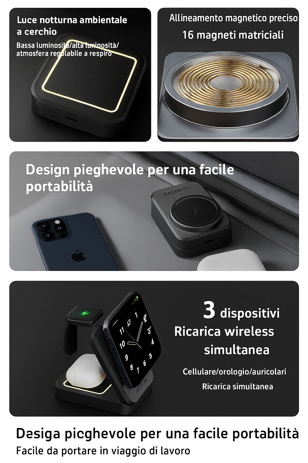 Lumine Caricatore wireless magnetico